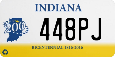 IN license plate 448PJ