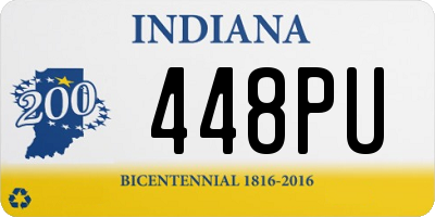 IN license plate 448PU