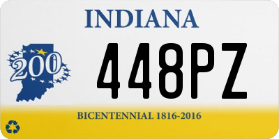 IN license plate 448PZ