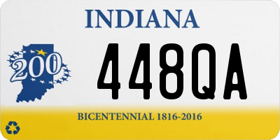 IN license plate 448QA