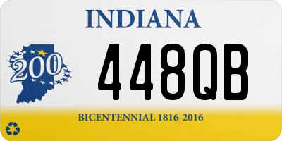 IN license plate 448QB