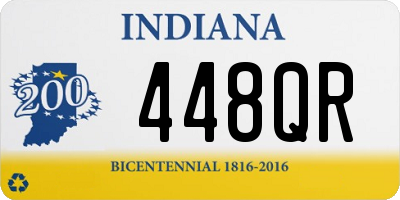 IN license plate 448QR