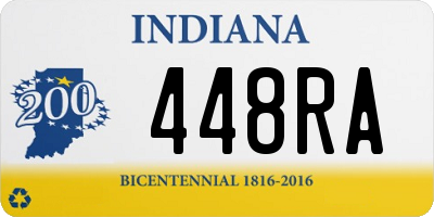 IN license plate 448RA