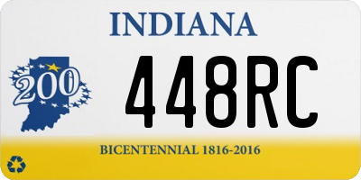 IN license plate 448RC