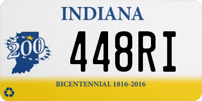 IN license plate 448RI