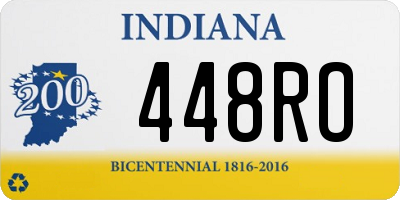 IN license plate 448RO