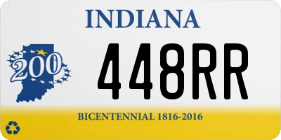 IN license plate 448RR