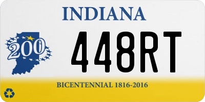 IN license plate 448RT