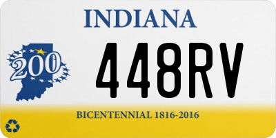 IN license plate 448RV