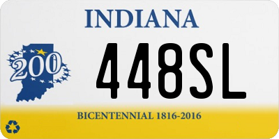 IN license plate 448SL