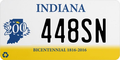 IN license plate 448SN