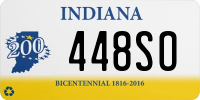 IN license plate 448SO