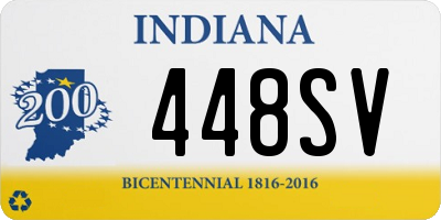 IN license plate 448SV