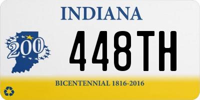 IN license plate 448TH