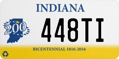 IN license plate 448TI