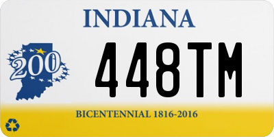 IN license plate 448TM