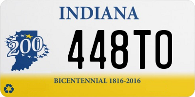 IN license plate 448TO