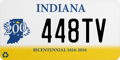 IN license plate 448TV