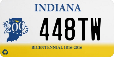 IN license plate 448TW