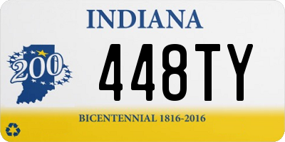 IN license plate 448TY