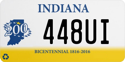 IN license plate 448UI