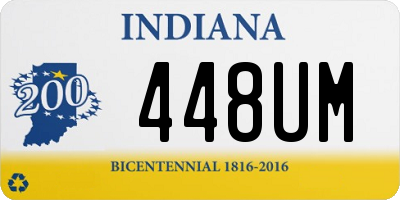 IN license plate 448UM