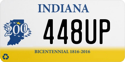 IN license plate 448UP