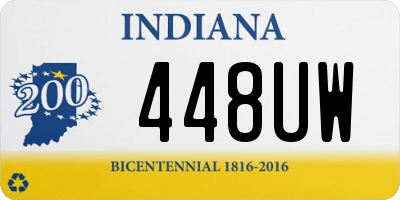 IN license plate 448UW
