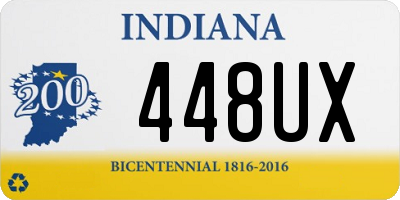 IN license plate 448UX