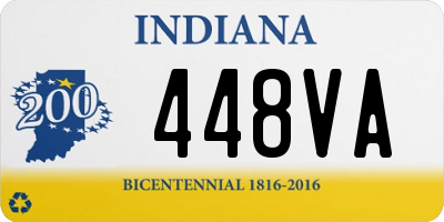 IN license plate 448VA