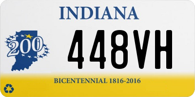 IN license plate 448VH