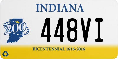 IN license plate 448VI