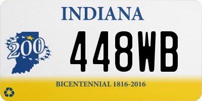 IN license plate 448WB