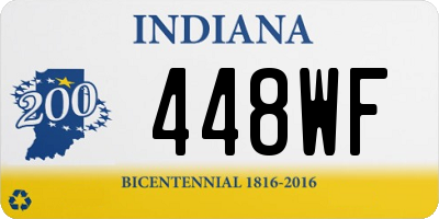 IN license plate 448WF