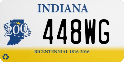 IN license plate 448WG