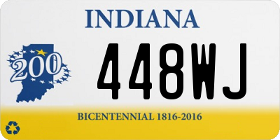 IN license plate 448WJ