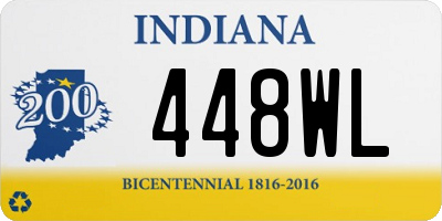 IN license plate 448WL