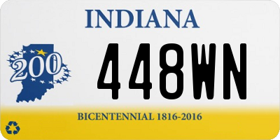 IN license plate 448WN