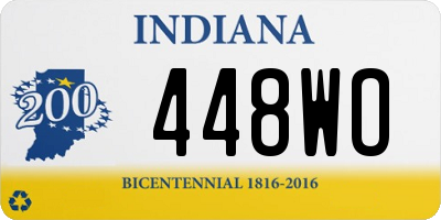 IN license plate 448WO