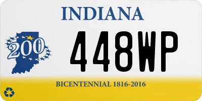 IN license plate 448WP