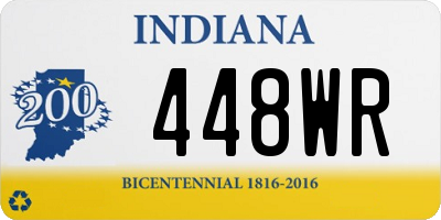 IN license plate 448WR