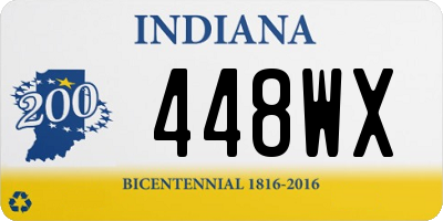 IN license plate 448WX