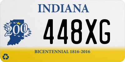 IN license plate 448XG