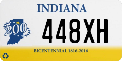 IN license plate 448XH