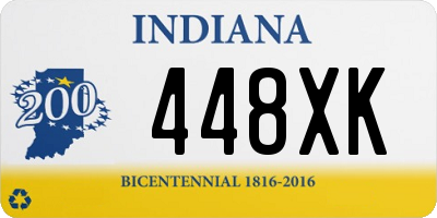 IN license plate 448XK