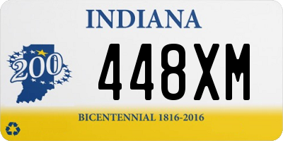 IN license plate 448XM