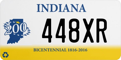 IN license plate 448XR