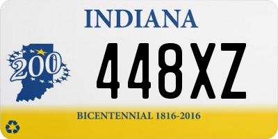 IN license plate 448XZ