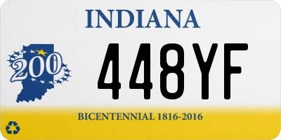 IN license plate 448YF