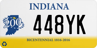 IN license plate 448YK